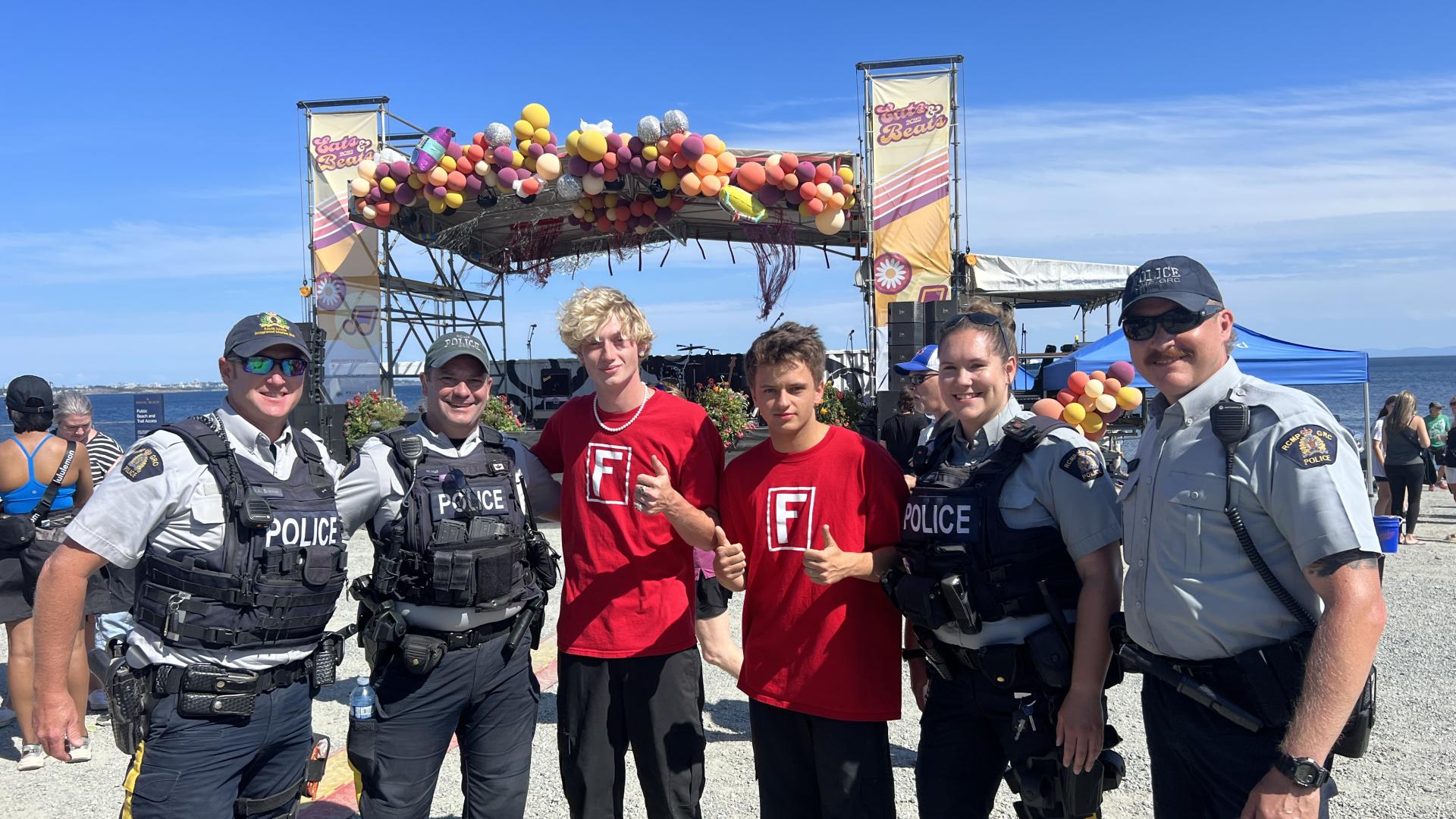 rcmp at community event