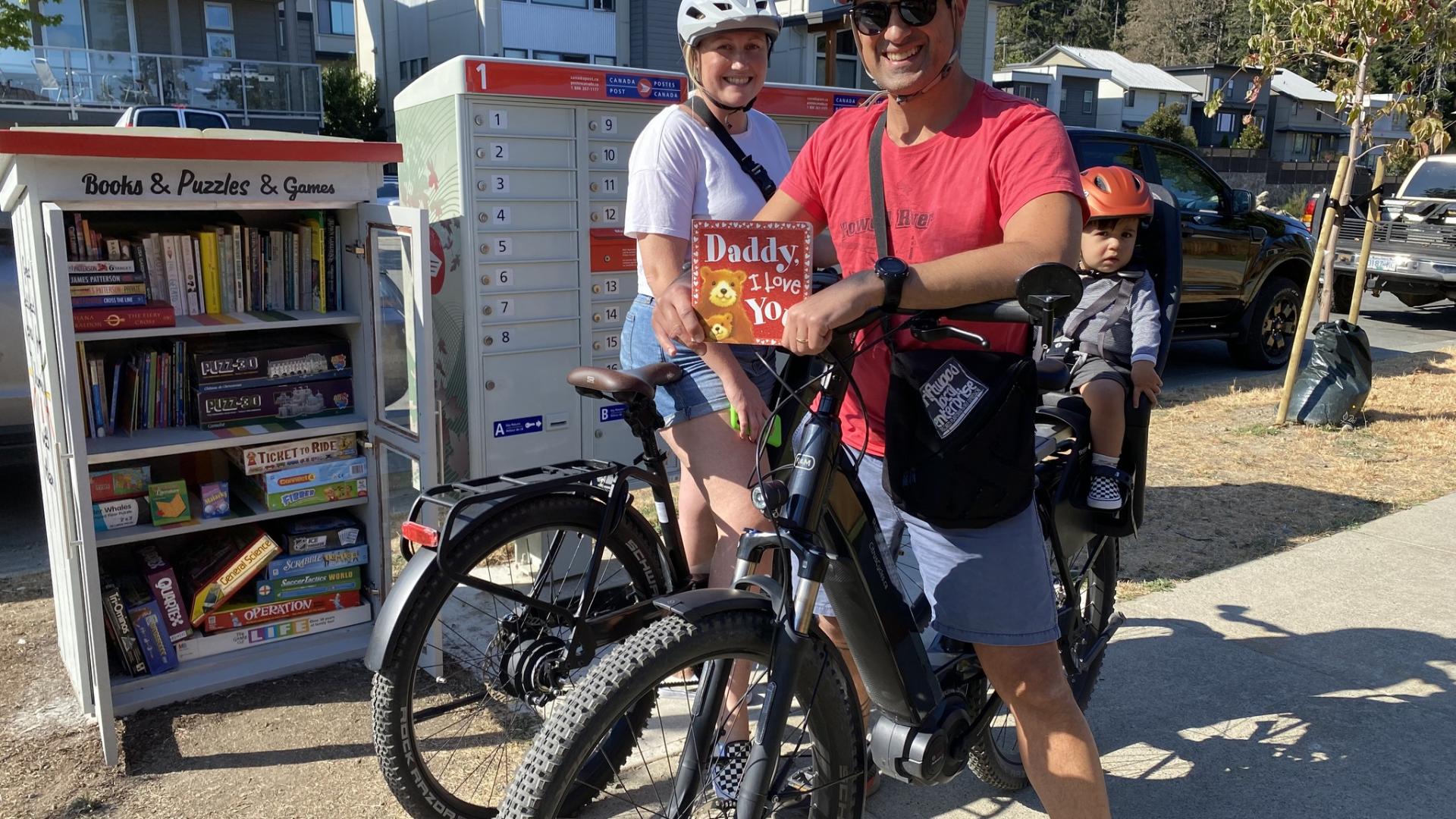 cyclists little free library