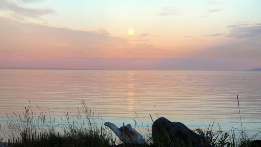 Sunset over Esquimalt Lagoon. 