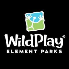 WildPlay Element Parks logo with stylized trees in a green and blue square.