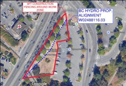 map of sidewalk closure park ride