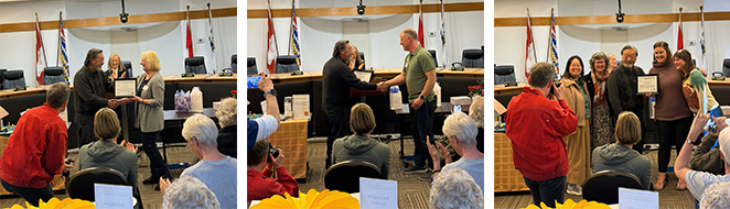 three awards presentations mayor community